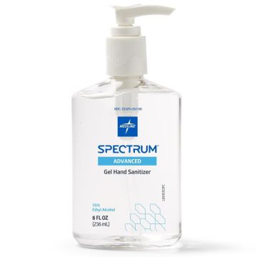Spectrum Advanced Hand Sanitizer with Aloe Vera and Vitamin E Fragrance Free 8oz 1Ct