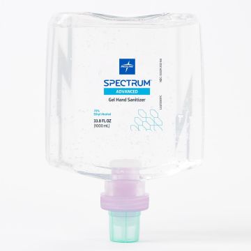Spectrum Advanced Gel Hand Sanitizer Dispenser Refill 33.8oz 4Ct