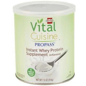 Vital Cuisine Propass Whey Protein Powder Unflavored 7.5oz Can 4Ct