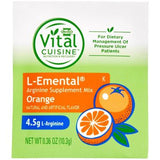 Vital Cuisine L-Emental Arginine Mix Nutrition Supplement Powder Orange 50Ct