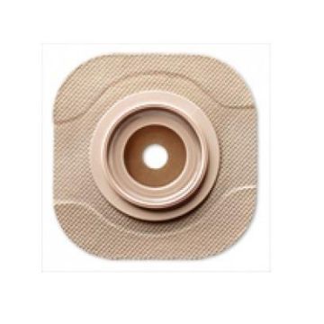 New Image Flat CeraPlus Skin Barrier with Tape Border Extended Wear Cut-to-Fit Up to 1.75in (44mm) Stoma 2.25in (57mm) Flange 5Ct
