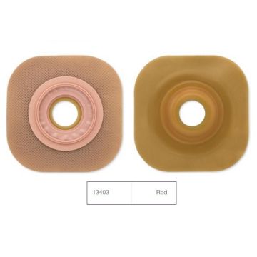 New Image Convex FlexWear Skin Barrier with Tape Border Standard Wear Cut-to-Fit Up to 1.5in (38mm) Stoma 2.25in (57mm) Flange 5Ct