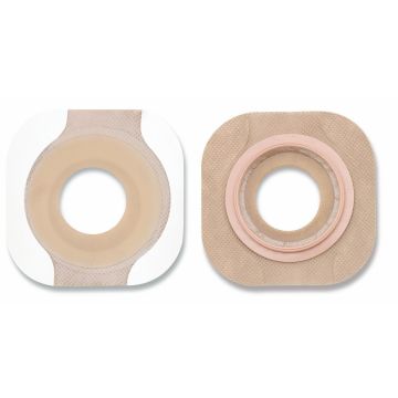New Image Flat FlexWear Skin Barrier with Tape Border Standard Wear Pre-Cut 1.25in (32mm) 1.75in (44mm) Flange 5Ct
