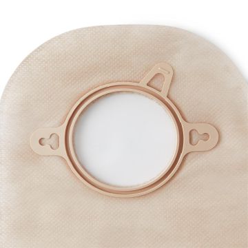 New Image 2-Piece Drainable Ostomy Pouch without Filter 12in 2.25in (57mm) Flange Ultra-Clear 1Ct