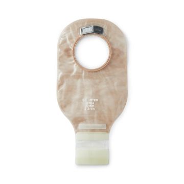 New Image 2-Piece Drainable Ostomy Pouch with Filter 12in 2.75in (70mm) Flange Transparent 1Ct