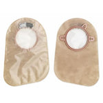 New Image 2-Piece Closed Ostomy Pouch with Filter 9in 2.75in (70mm) Flange Transparent 60Ct