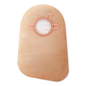 New Image 2-Piece Closed Ostomy Pouch with Filter 9in 2.75in (70mm) Flange Beige 1Ct
