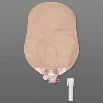 New Image 2-Piece Urostomy Pouch 9in 2.25in (57mm) Flange Ultra-Clear 10Ct
