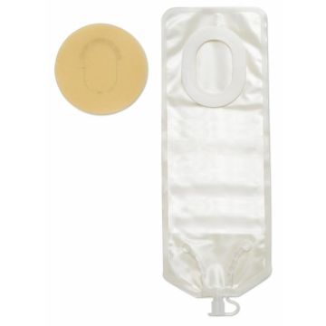 Pouchkins Newborn Drainable Ostomy Pouch without Filter 6.5in Cut-to-Fit Up to 1.375in x 0.875in (35x22mm) Stoma Ultra-Clear 15Ct