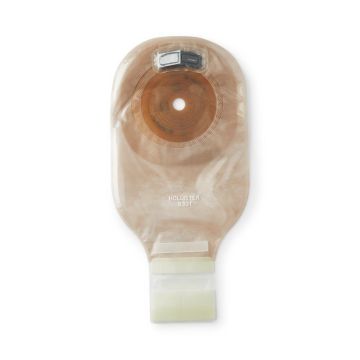 Premier Flat 1-Piece Drainable Ostomy Pouch with Filter and Tape Border 12in Cut-to-Fit Up to 2.5in (64mm) Stoma Transparent 1Ct