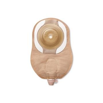 CeraPlus Soft Convex 1-Piece Urostomy Pouch with Tape Border 9in Cut-to-Fit Up to 1.5in (38mm) Stoma Ultra-Clear 5Ct