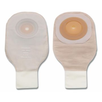 Premier Convex 1-Piece Drainable Ostomy Pouch with Tape Border 12in Cut-to-Fit Up to 2in (51mm) Stoma Transparent 5Ct
