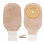 Premier Flat 1-Piece Drainable Ostomy Pouch with Filter 12in Oval Cut-to-Fit Up to 3in x 2.5in (75x65mm) Stoma Transparent 10Ct