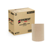 Hand Towel Roll – 7.85" x 425' Kraft, 1 Ply, 12 Rolls/Case, 48 Cases/Skid - Everest