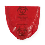 Bio-hazard Liner Bag 24" X 24" 1.2Mil 10Gal Red — Case of 500
