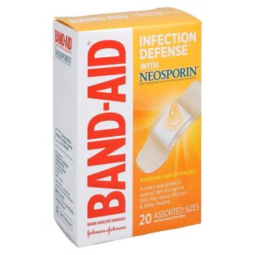 BAND-AID Adhesive Bandages with Neosporin Assorted 20Ct