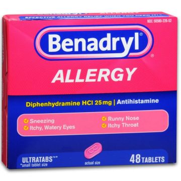 Benadryl Allergy Relief Tablets 25mg 48Ct