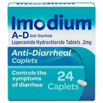 Imodium A-D Anti-Diarrheal Medication Caplets 2mg 24Ct