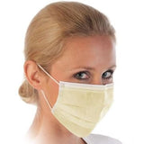 Fluidshield ASTM Level 1 Procedure Face Mask Yellow 50Ct