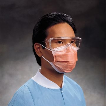 Fluidshield ASTM Level 3 Fog-Free Procedure Mask with SO SOFT Lining Orange 400Ct