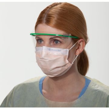 Fluidshield ASTM Level 3 Fog-Free Procedure Mask with SO SOFT Lining Orange 40Ct