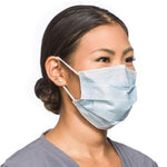 Halyard ASTM Level 2 Pleated Procedure Mask with Ear Loops Blue 50Ct
