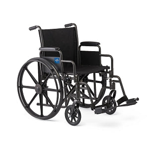 Guardian K1 Series Wheelchair; 16" (40.64 cm), Nylon, Swing-Back Desk Length Arms, Swing-Away Footrests