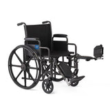 Guardian K1 Basic Nylon Wheelchair with Swing-Back Desk-Length Arms and Elevating Leg Rests 20in Seat 300lbs 1Ct