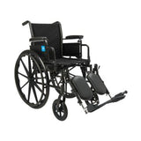 Guardian K3 Wheelchair with Desk-Length Arms and Elevating Leg Rests 16in Seat 300lbs Black 1Ct