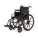 Guardian K3 Wheelchair with Desk-Length Arms and Swing-Away Footrests 16in Seat 300lbs Black 1Ct