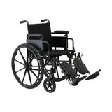 Guardian K4 Wheelchair with Height-Adjustable Desk-Length Arms and Elevating Footrests 18in Seat 300lbs 1Ct