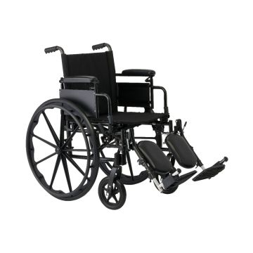 Guardian K4 Wheelchair with Height-Adjustable Desk-Length Arms and Elevating Footrests 18in Seat 300lbs 1Ct