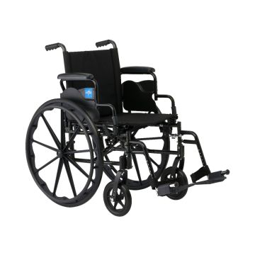 Guardian K4 Wheelchair with Desk-Length Arms and Swing-Away Footrests 20in Seat 300lbs 1Ct