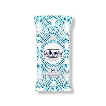 Cottonelle Flushable Wipes Soft Pack 14/Pack 24Ct