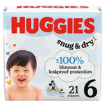 Huggies Snug and Dry Disposable Baby Diapers Size 6 21/Pack 4Ct