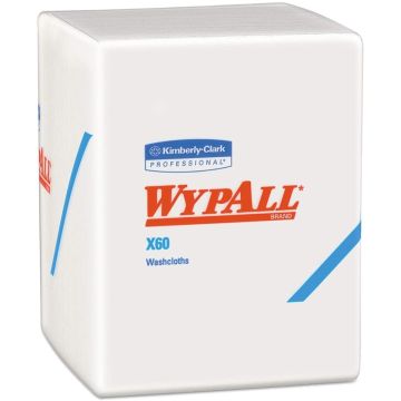 WypAll X60 Hygienic Washcloth 10in x 12.5in 560Ct