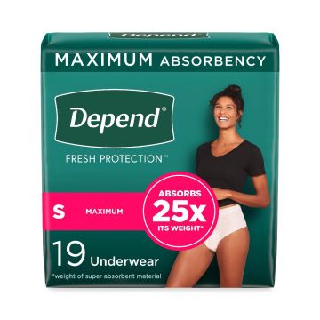 Depend Fresh Protection Incontinence Underwear Women S 24in-30in 38Ct