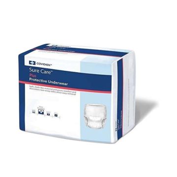 Sure Care Plus Protective Underwear Unisex Heavy Absorbency S/M 34in-46in 80Ct