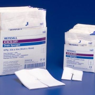 Excilion IV/Drain Sponge 6-Ply 2in x 2in 70Ct