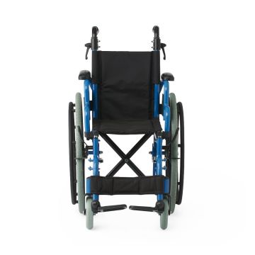 Guardian Kidz Pediatric Wheelchair with Swing-Away Footrests 12in Seat 150lbs Blue 1Ct