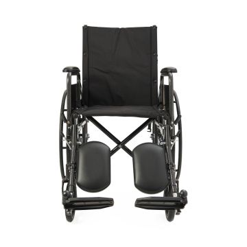 Guardian Reclining Wheelchair with Full-Length Arms 18in Seat 300lbs Black 1Ct