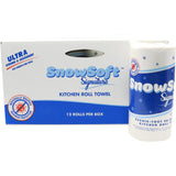 Kitchen Towel – 11" x 4.5" Retail Pack,420 Sheets,Individually Wrapped,12 Rolls/Case, 40cases/skid - Snowsoft