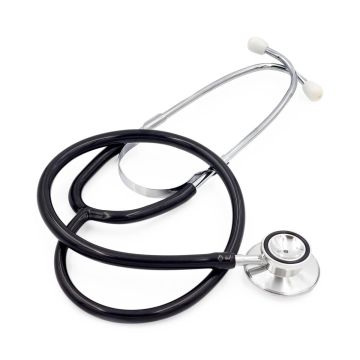 Spectrum Series Dual Head Stethoscopes Black 1Ct