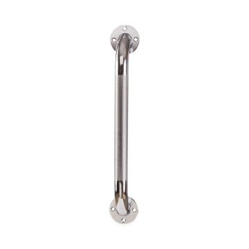 Textured Chrome Grab Bar 16in 1Ct