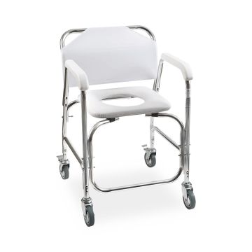 HealthSmart Shower Transport Chair 250lbs 1Ct