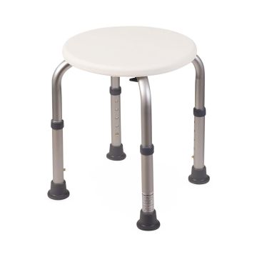 Bath Stool 225lbs White 1Ct