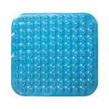 HealthSmart No-Skid Bath Mat with 200 Suction Cups 18in x 18in Blue 1Ct