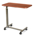 Overbed Table with Spillproof Vinyl Wrap Top, American Cherry
