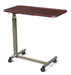 Overbed Table with Spillproof Vinyl Wrap Top, Empire Mahogany