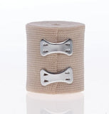 Medline Sure-Wrap Elastic Bandage with Clips, Beige, 2 in × 5 yd, Box of 10